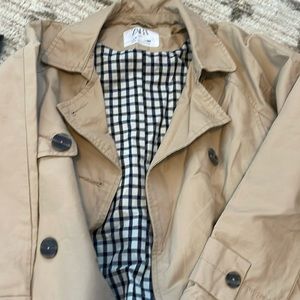 zara size 9 trench coat kids